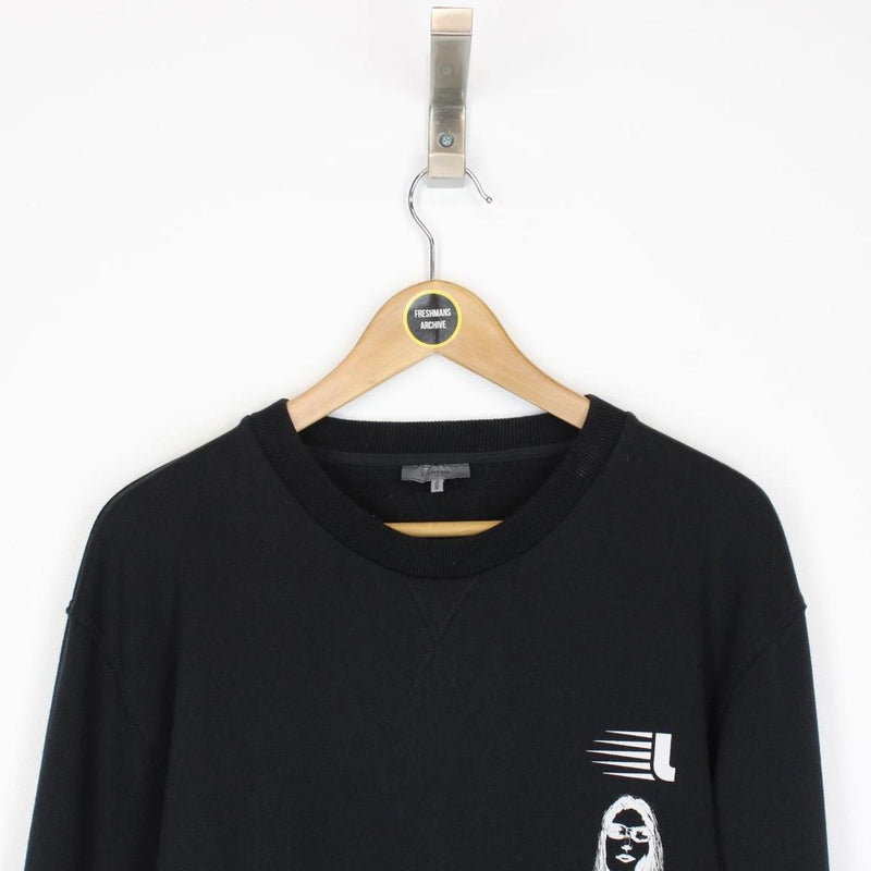 Lanvin Black and White Print Sweatshirt Jumper