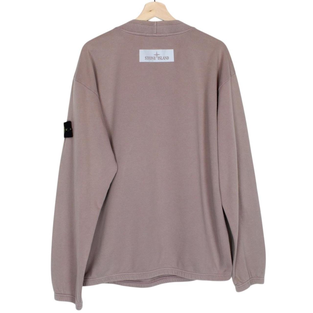 Stone Island AW 2018 Mauve Reflective Cotton Sweatshirt Jumper