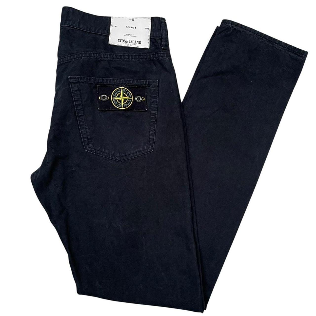 Stone Island AW 2014 Black RE-T Fit Cotton Trousers