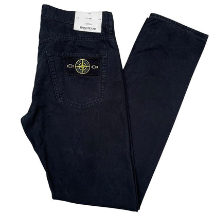 Stone Island AW 2014 Black RE-T Fit Cotton Trousers