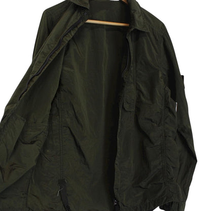 Stone Island SS 2018 Khaki Green Full Zip Nylon Metal Overshirt Jacket