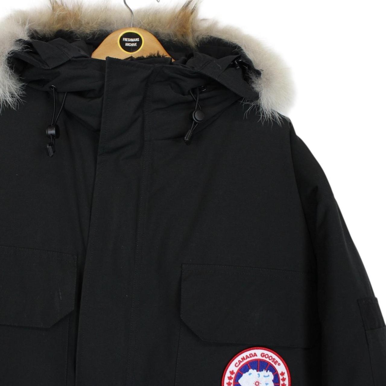 Canada Goose Black Expedition Parka Down Jacket with Fur Trim