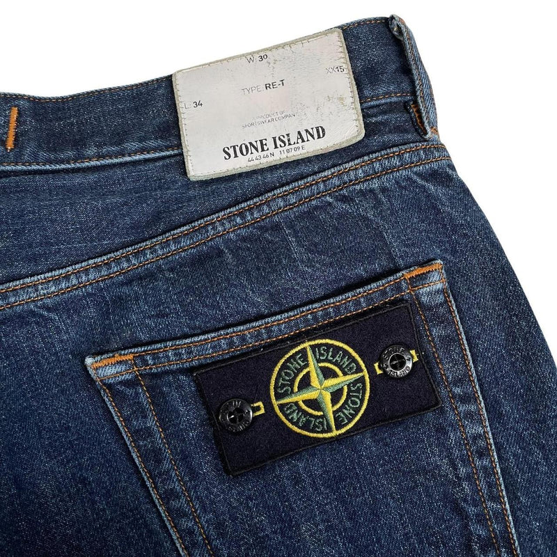 Stone Island SS 2013 Navy Blue RE-T Fit Denim Jeans