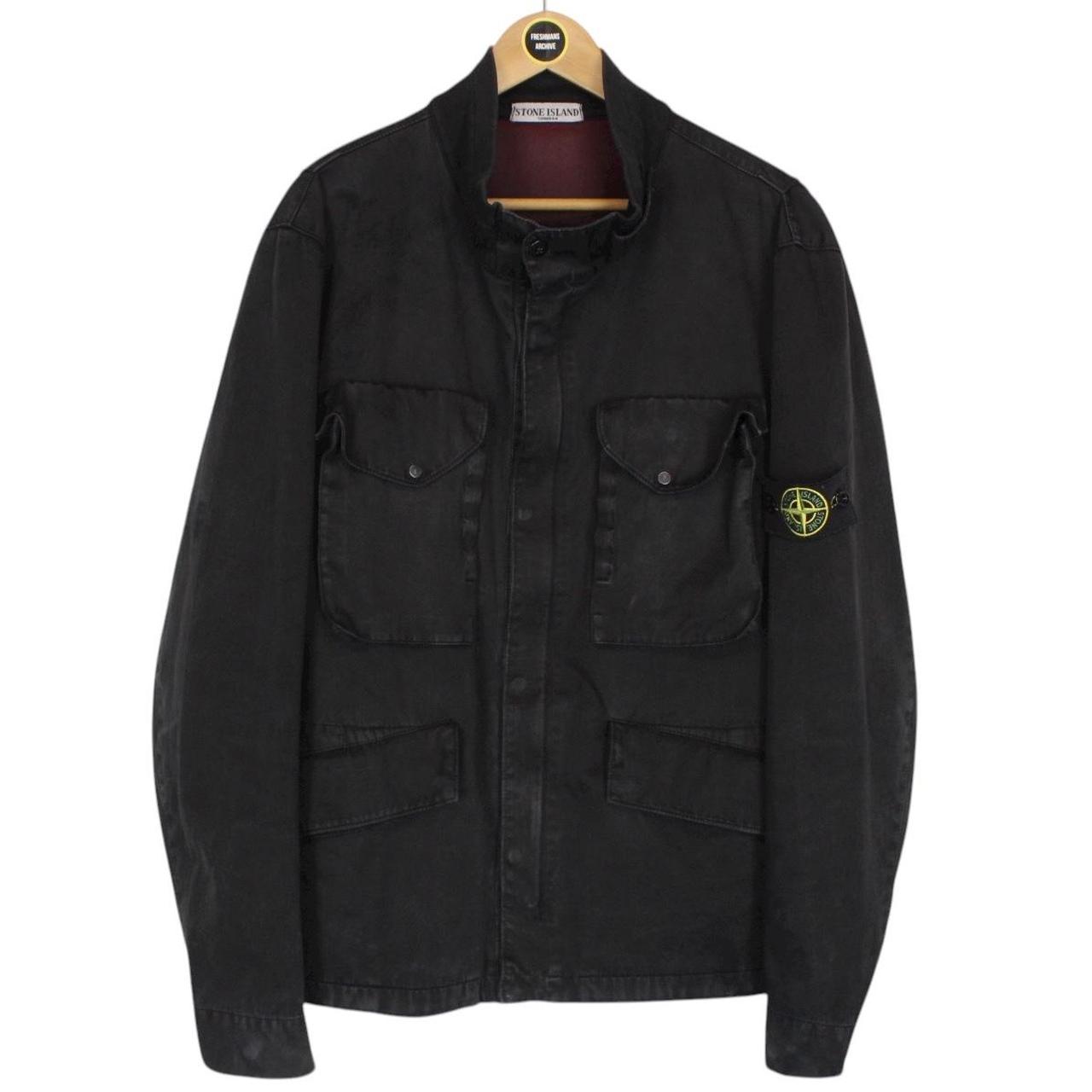 Vintage Stone Island SS 2008 Black Full Zip Multi Pocket Jacket
