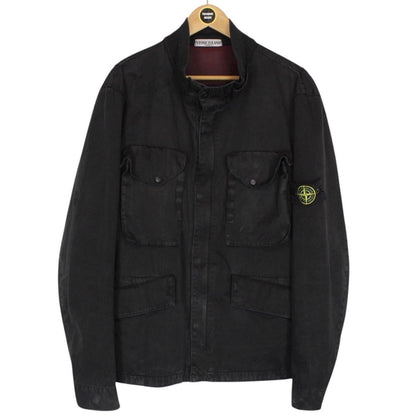 Vintage Stone Island SS 2008 Black Full Zip Multi Pocket Jacket
