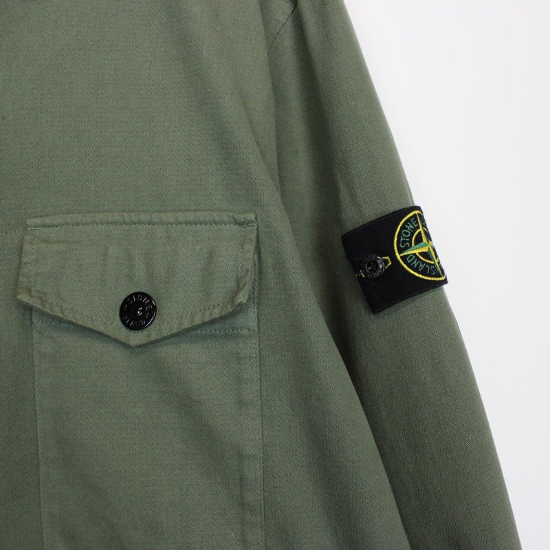 Stone Island AW 2021 Green Full Zip Overshirt Jacket