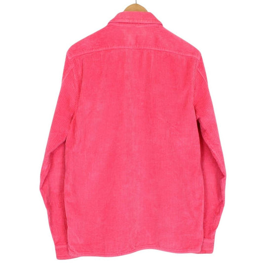 Stone Island AW 2020 Pink Long Sleeve Jumbo Corduroy Shirt