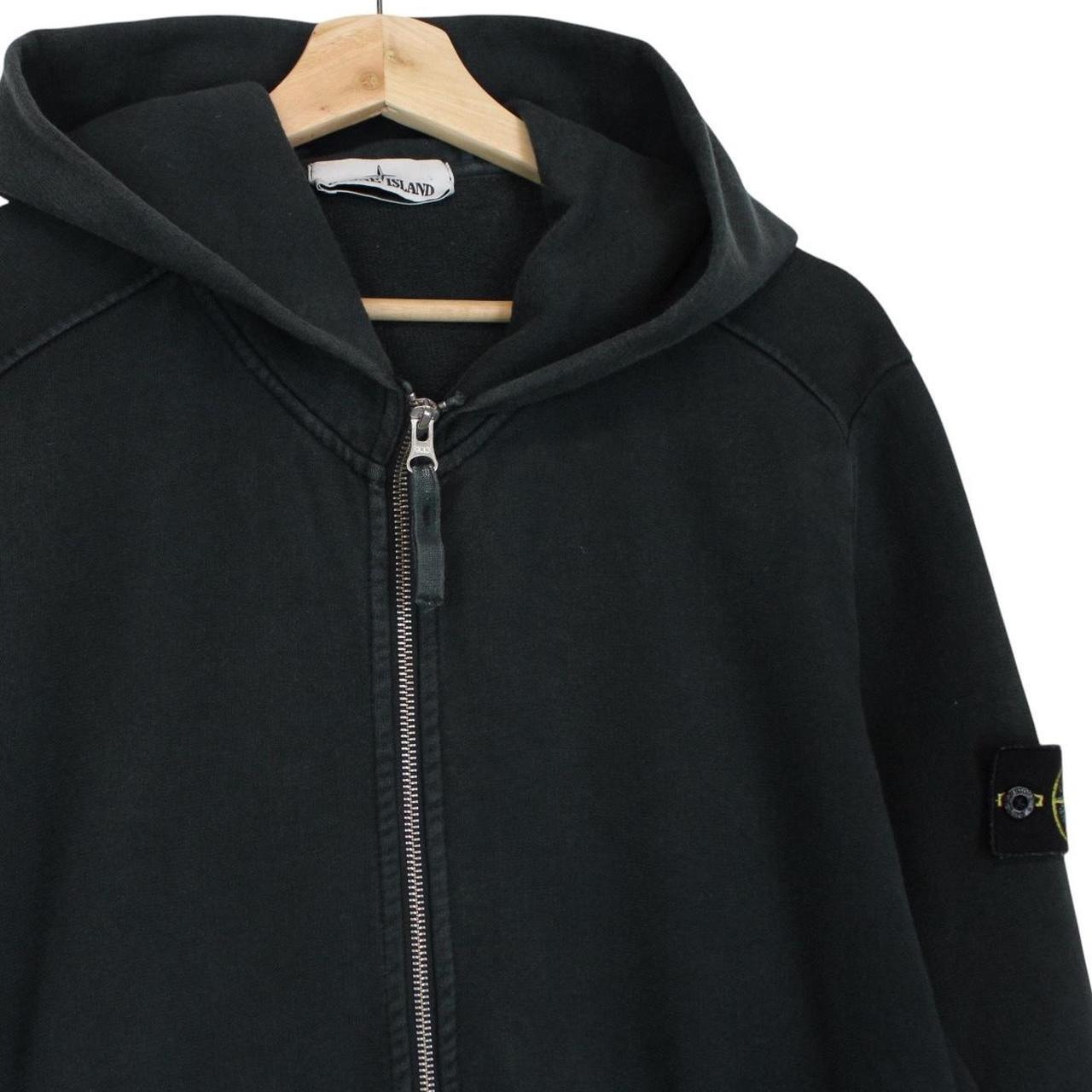 Stone Island SS 2016 Black Cotton Full Zip Hoodie Jumper