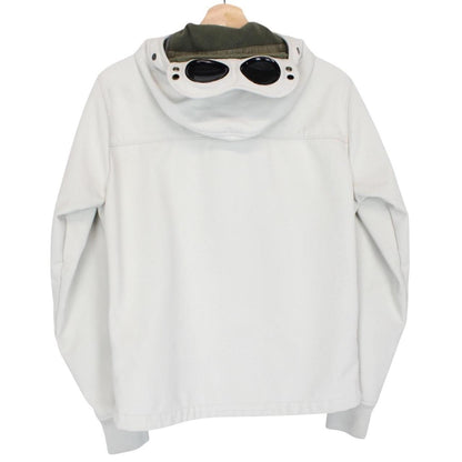 CP Company Grey Full Zip Soft Shell Goggle Jacket