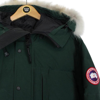Canada Goose Spruce Green Carson Parka Down Coat with Fur Trim
