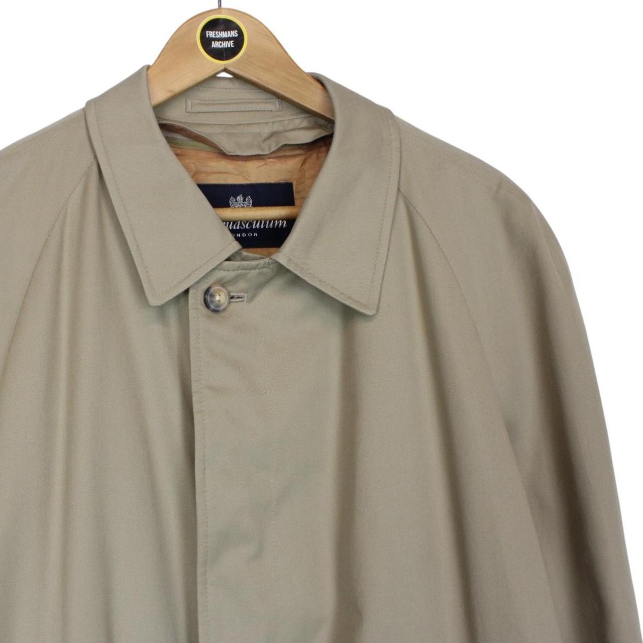 Vintage Aquascutum Tan Brown House Check Single Breasted Trench Coat