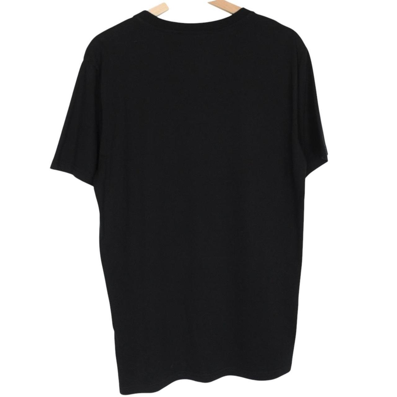 Moschino Black and White Short Sleeve Logo Print Cotton T-Shirt