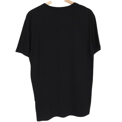 Moschino Black and White Short Sleeve Logo Print Cotton T-Shirt