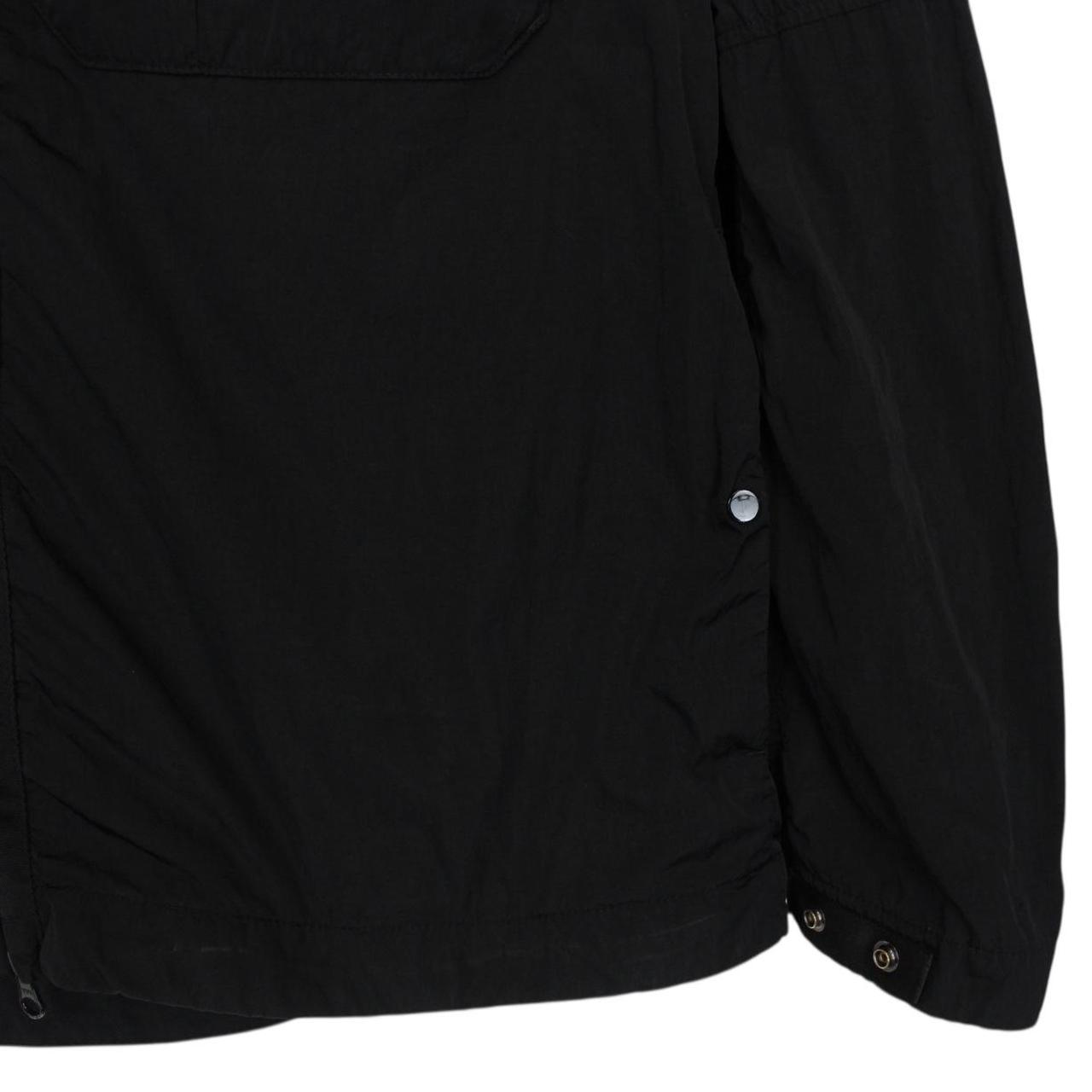 CP Company Black Full Zip Chrome-R Nylon Garment Dyed Goggle Jacket