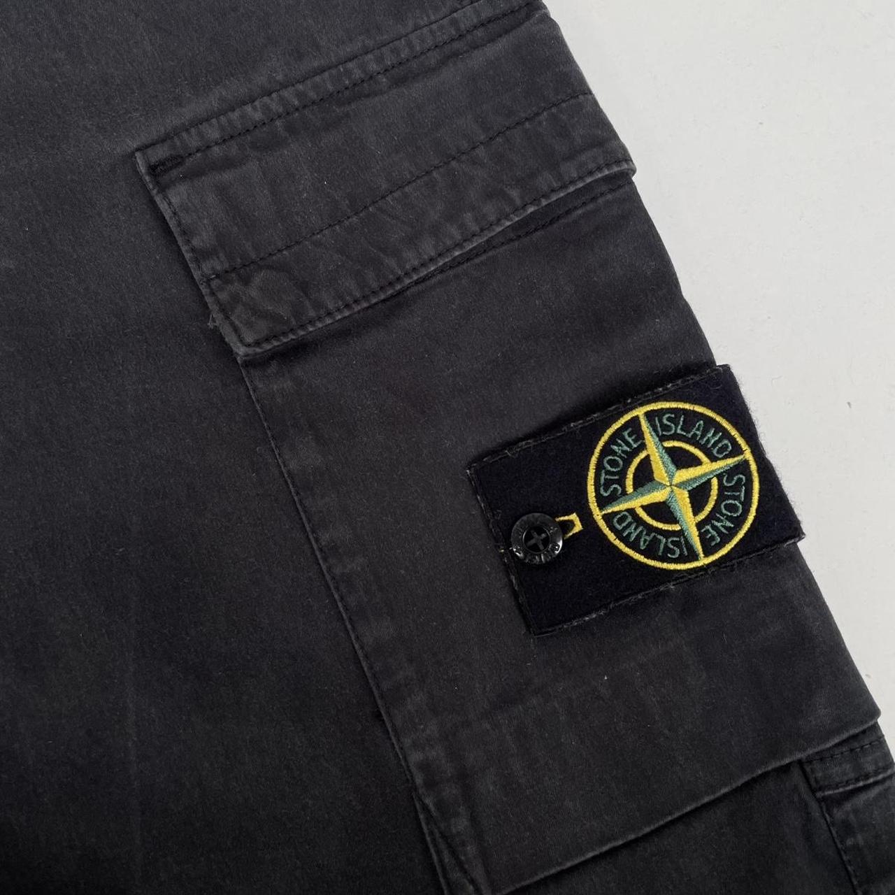 Stone Island AW 2023 Black RE-T Fit Cargo Trousers