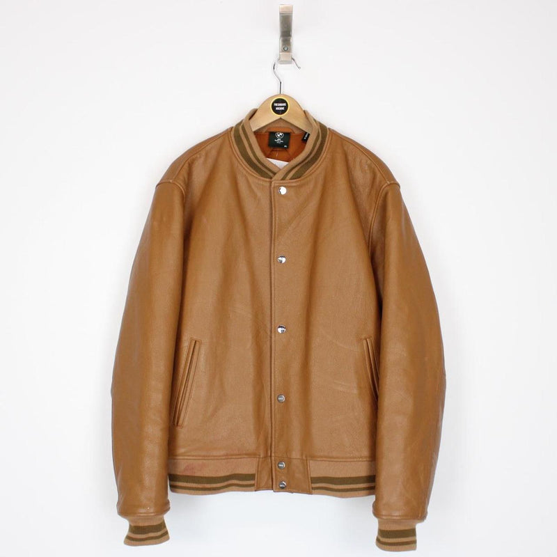 Kith for BMW Desert Brown Leather Bomber Jacket