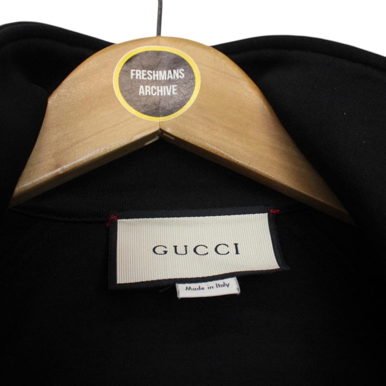 Gucci Black Spellout Technical Jersey Full Zip Track Jacket
