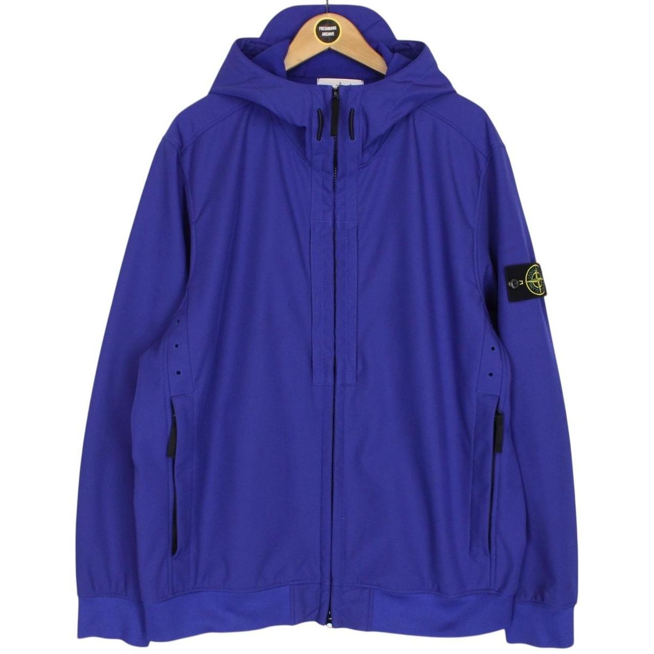 Stone Island AW 2023 Blue Soft Shell-R E
