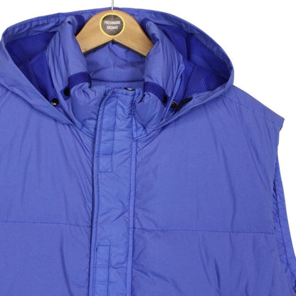 Stone Island AW 2021 Blue Garment Dyed Crinkle Reps NY Down Gilet / Bodywarmer