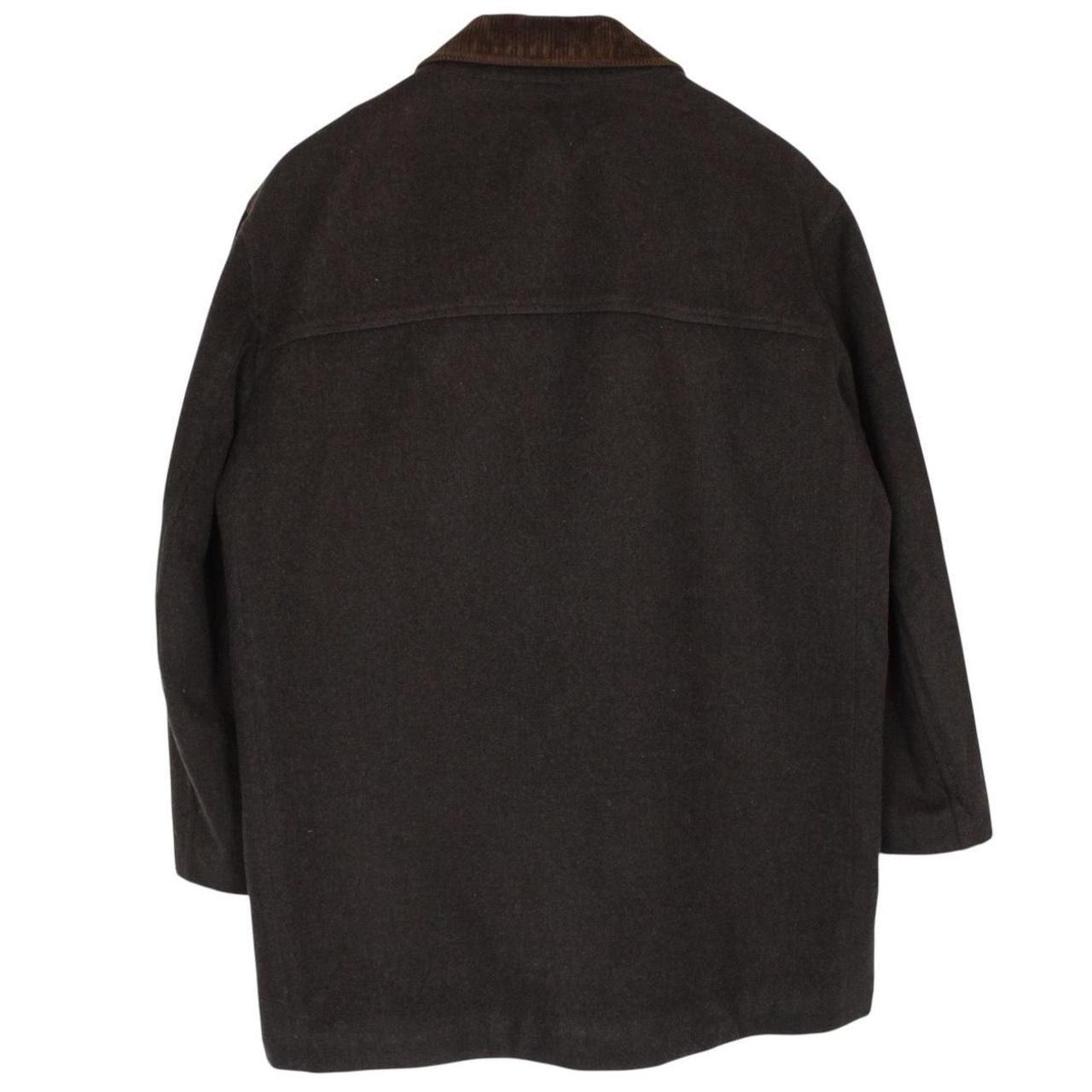 Vintage Burberry London Brown Merino Wool Blend Coat