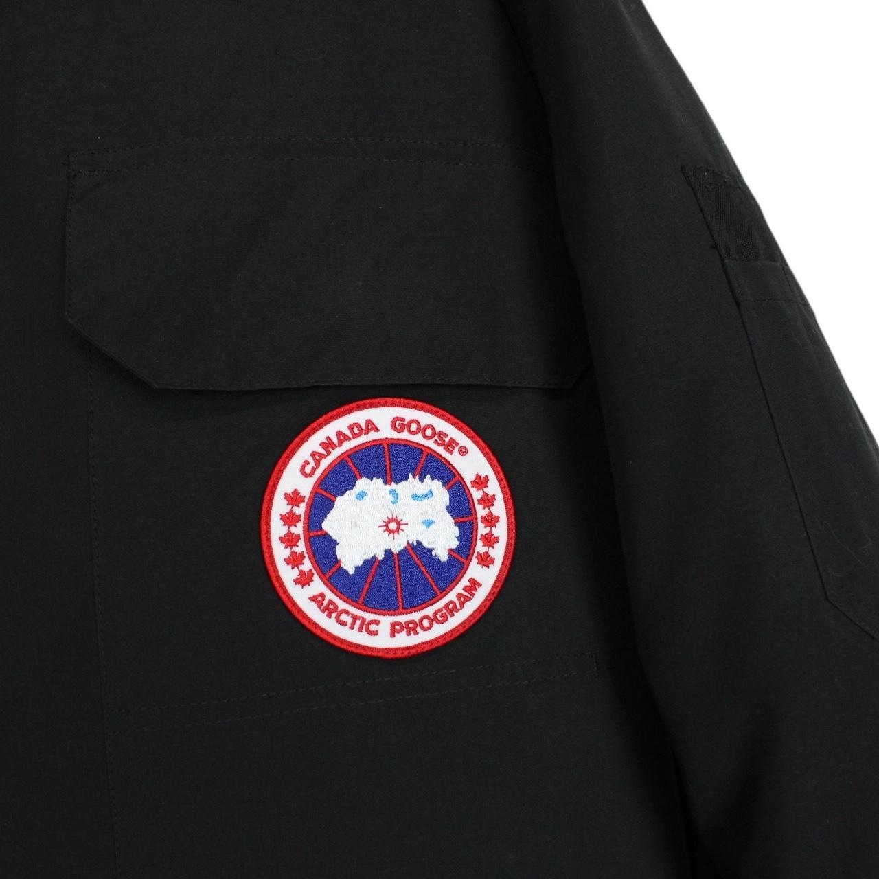 Canada Goose Black Expedition Parka Down Jacket with Fur Trim