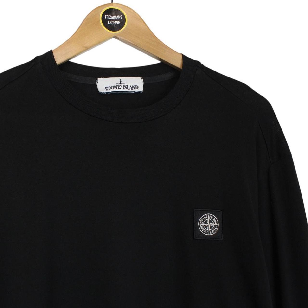 Stone Island SS 2019 Black Long Sleeve Compass T-Shirt