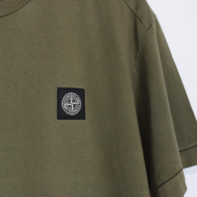 Stone Island SS 2018 Khaki Green Short Sleeve Compass T-Shirt