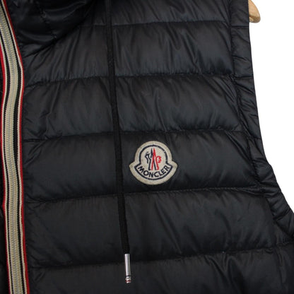 Moncler Black Naples Down Hooded Gilet / Bodywarmer Jacket