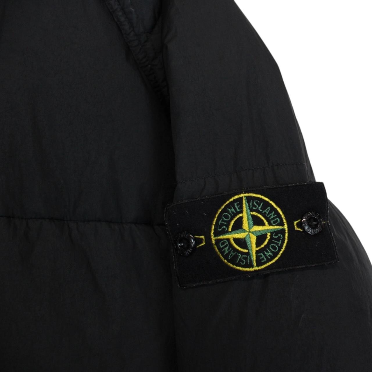 Stone Island AW 2023 Black Garment Dyed Crinkle Reps R-NY Down Puffer Jacket