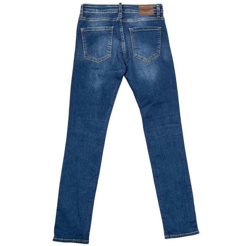 Dsquared2 Blue Cool Guy Distressed Slim Fit Jeans
