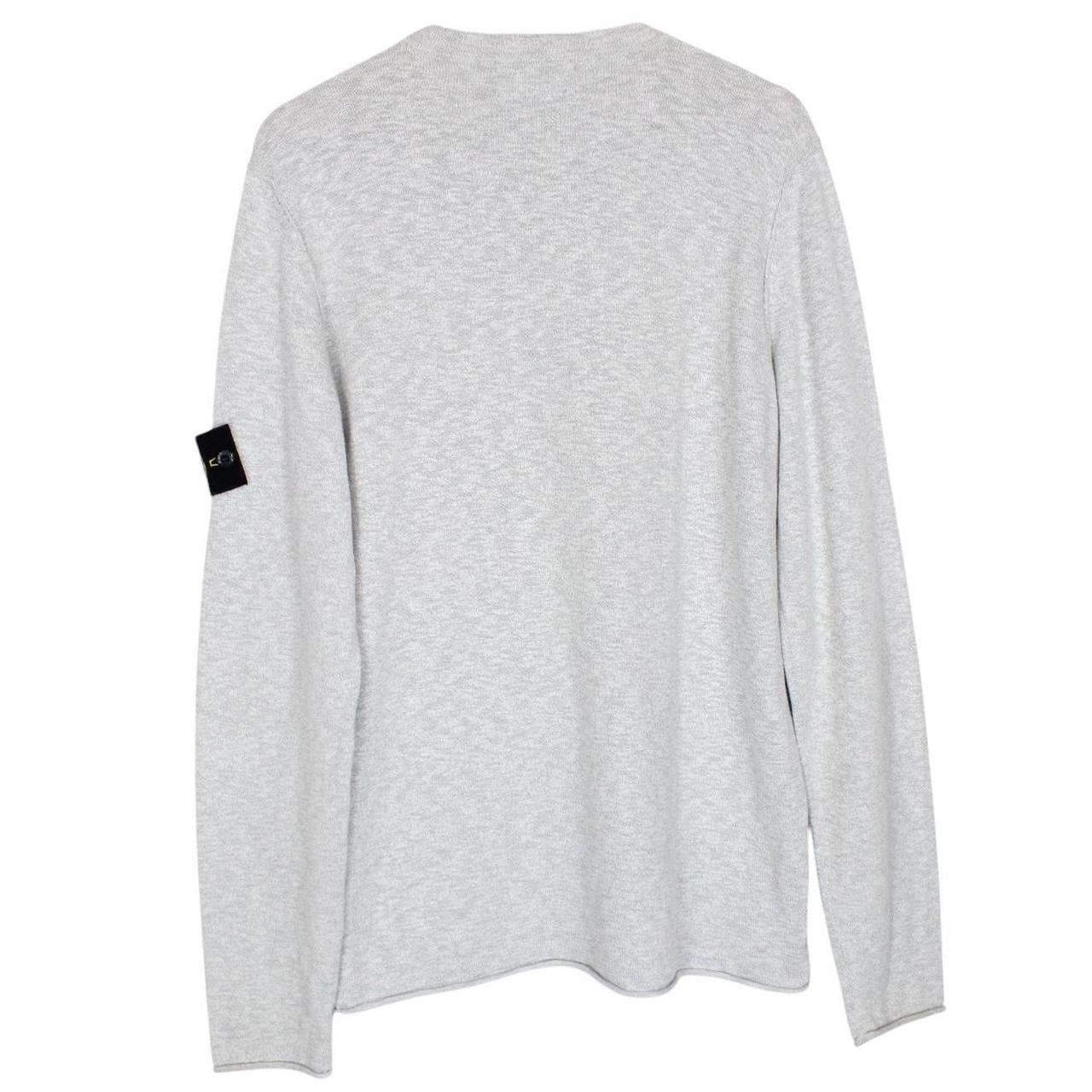 Stone Island SS 2019 Grey Cotton Blend Knit Jumper