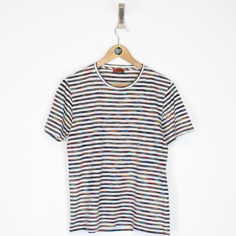 Missoni Multicoloured Striped Short Sleeve Cotton T-Shirt