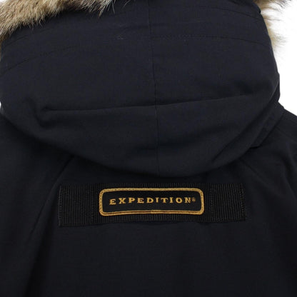 Canada Goose Navy Blue Expedition Parka Down Jacket with Fur Trim