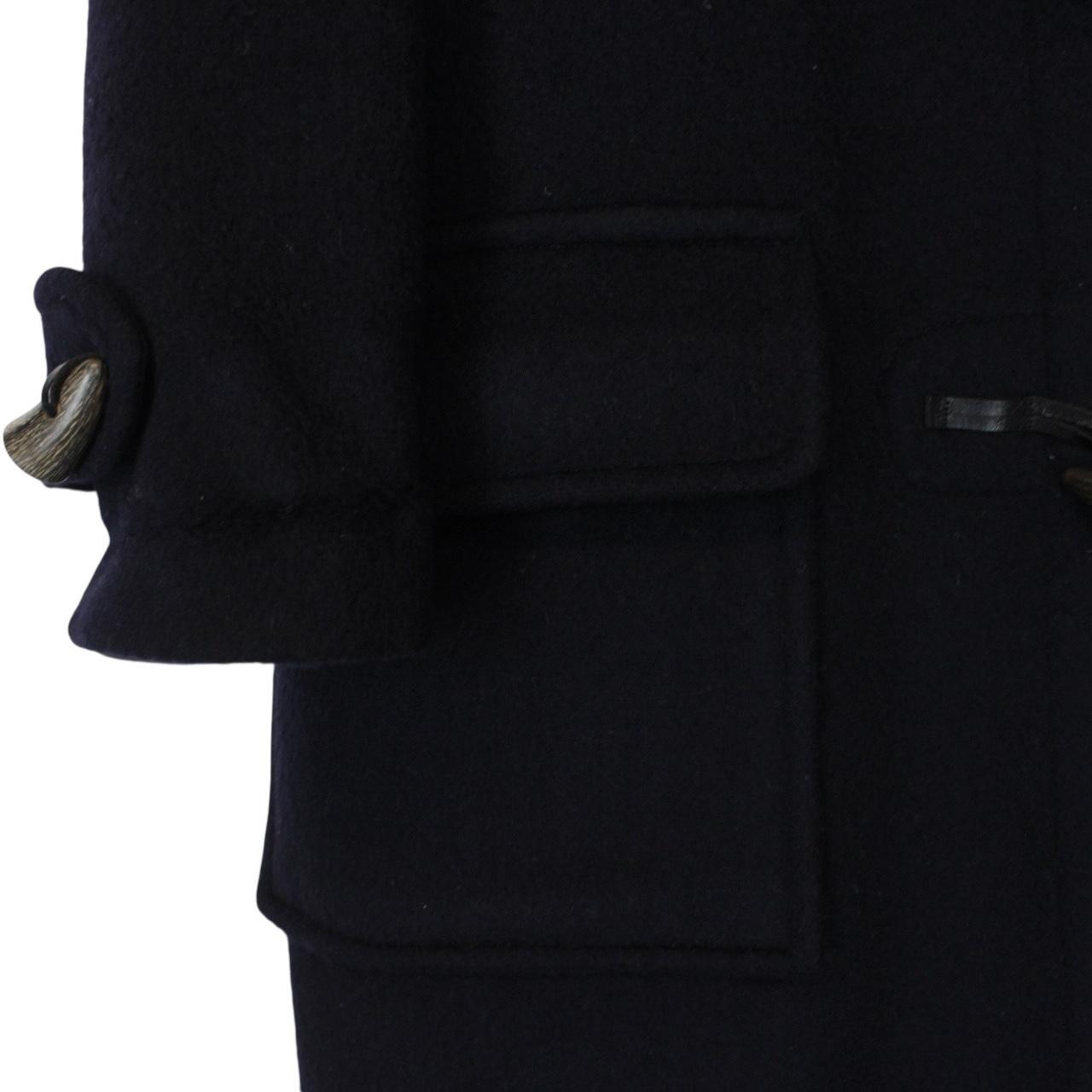 Vintage Burberry London Navy Blue Wool Duffle Coat