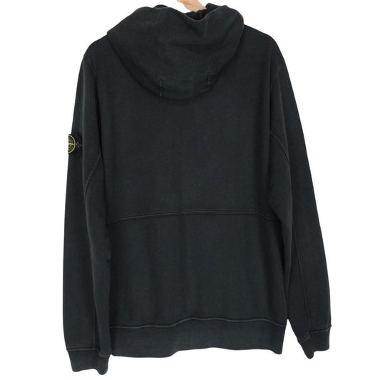 Stone Island SS 2016 Black Cotton Full Zip Hoodie Jumper