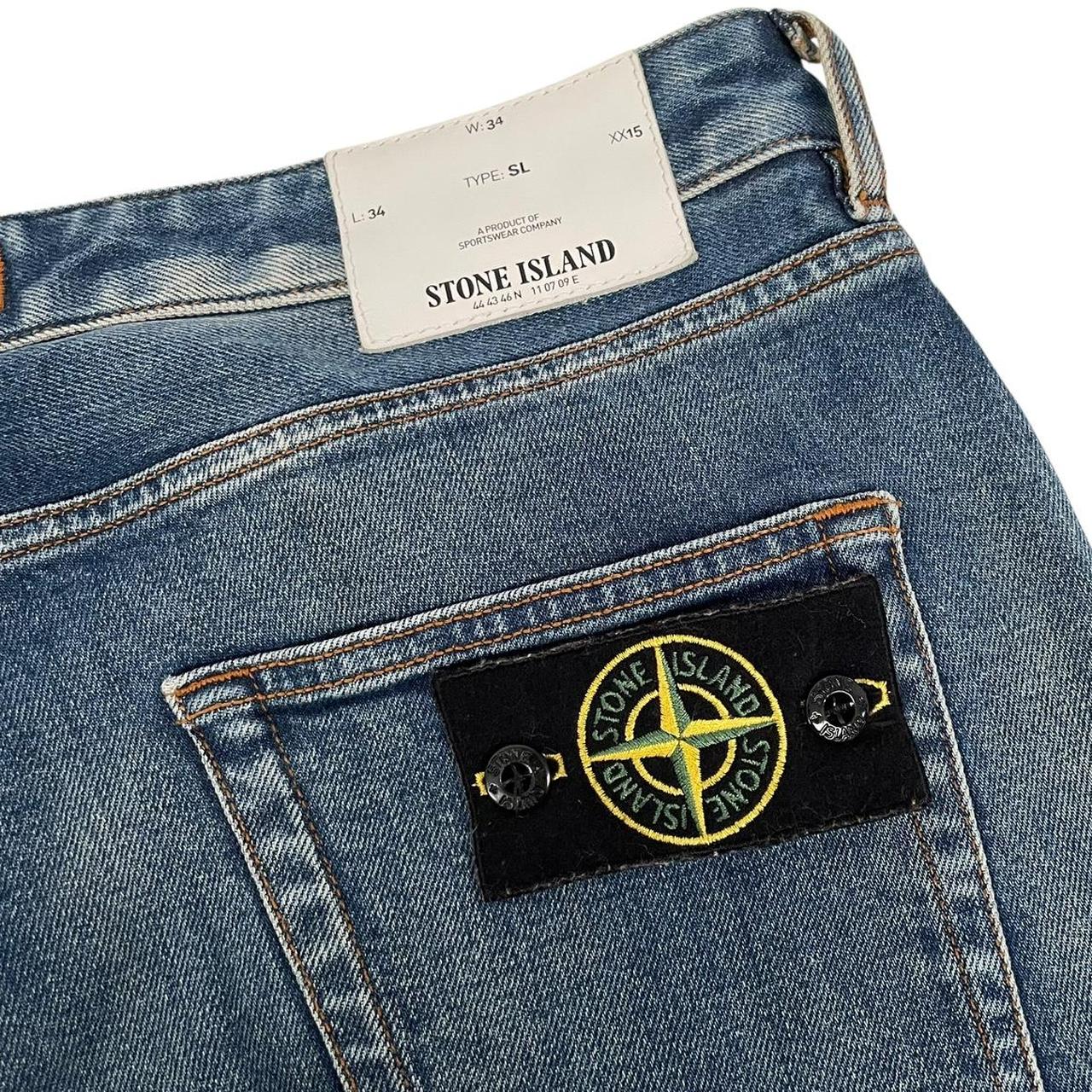 Stone Island AW 2017 Blue Slim Fit Denim Jeans
