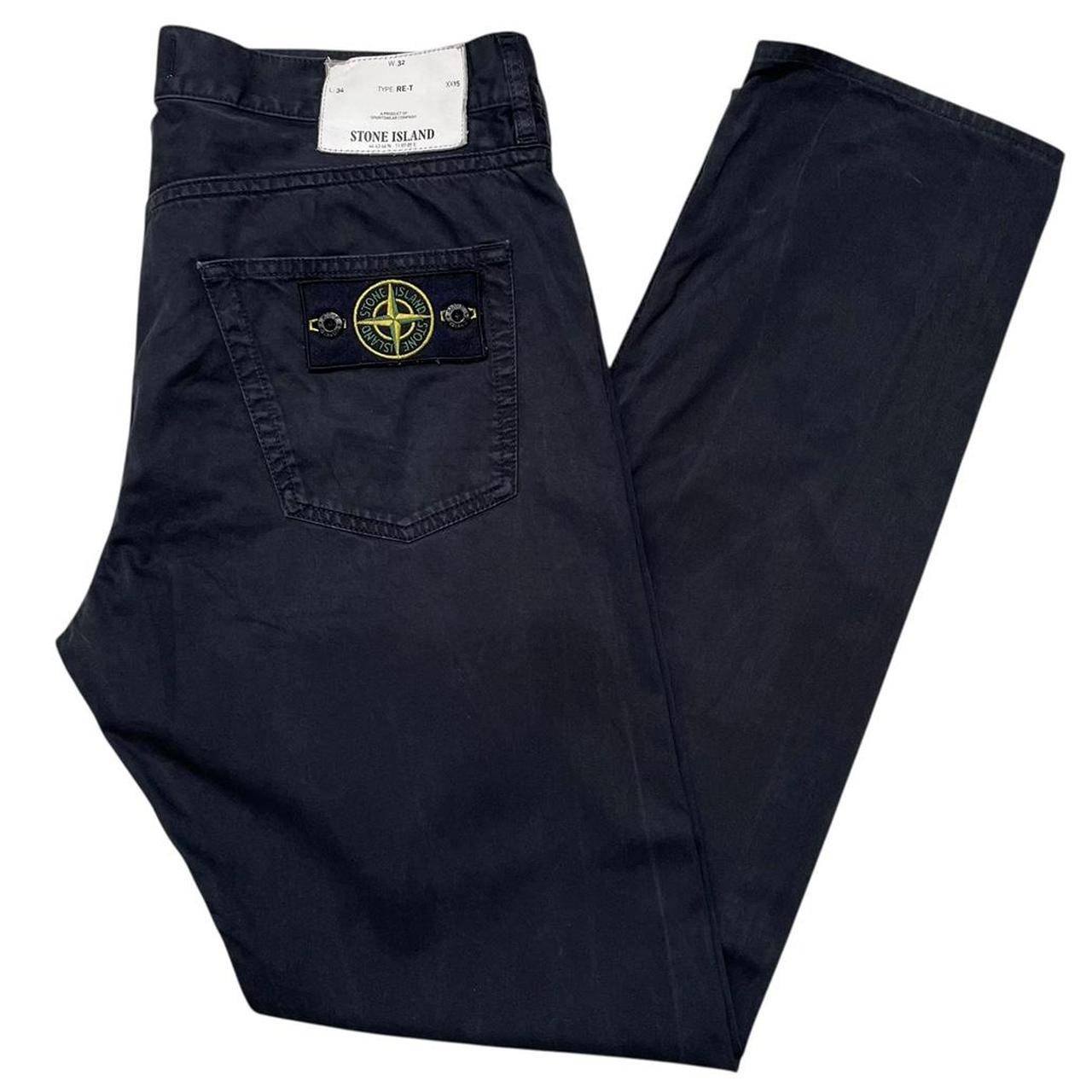 Stone Island SS 2014 Black RE-T Fit Cotton Trousers