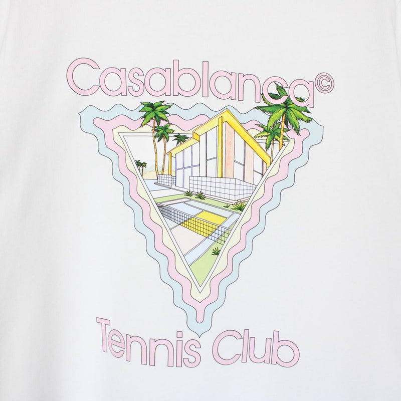 Casablanca White and Multicoloured Maison De Reve Graphic Short Sleeve T-Shirt