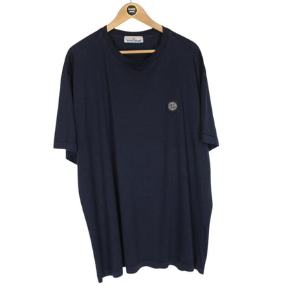 Stone Island Navy Blue Short Sleeve Compass T-Shirt