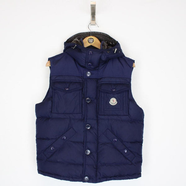 Moncler Navy Blue Down Rabelais Gilet / Bodywarmer Jacket