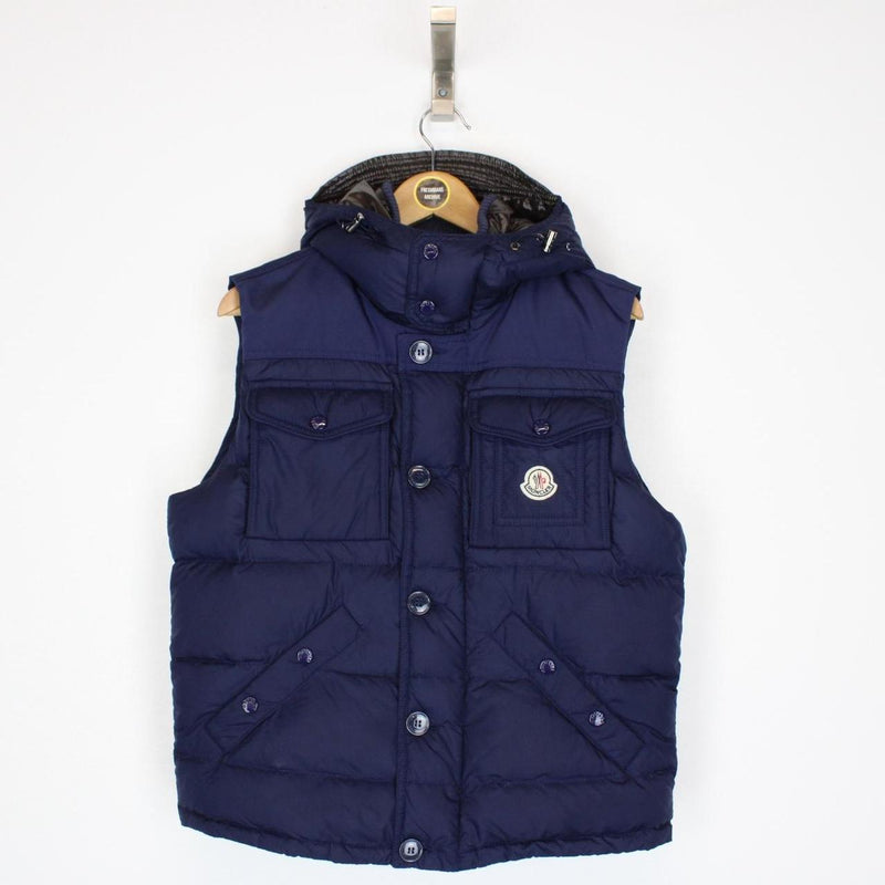 Moncler Navy Blue Down Rabelais Gilet / Bodywarmer Jacket