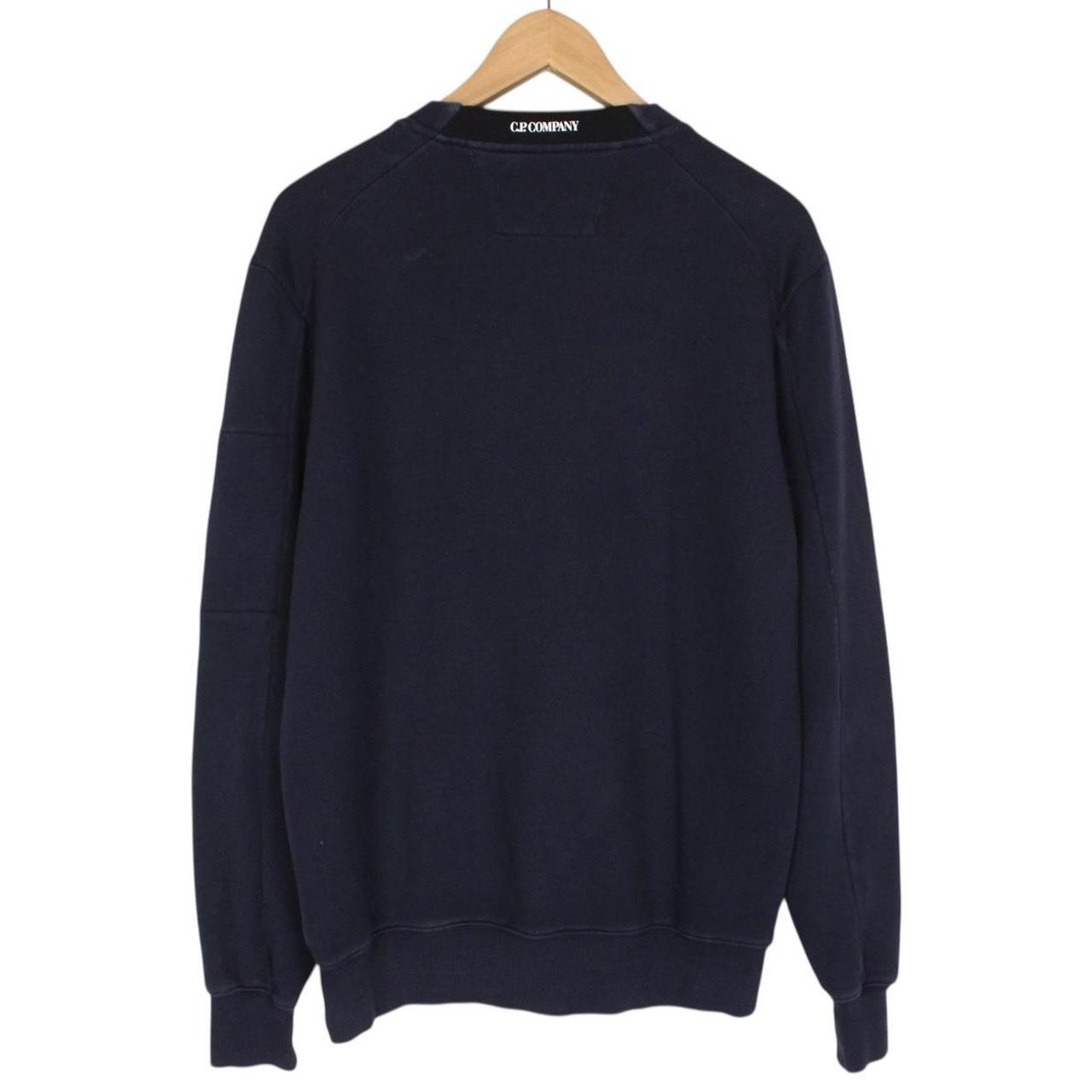 CP Company Navy Blue Goggle Lens Cotton Sweatshirt Jumper