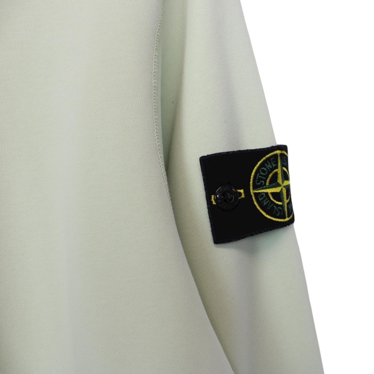 Stone Island SS 2021 Pale Green Cotton Sweatshirt Jumper