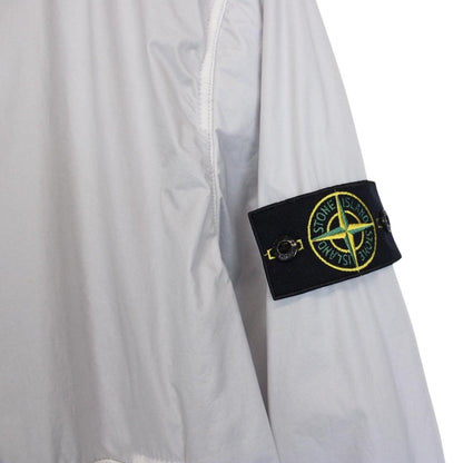 Stone Island AW 2018 Grey Full Zip Lamy Flock Nylon Hooded Jacket