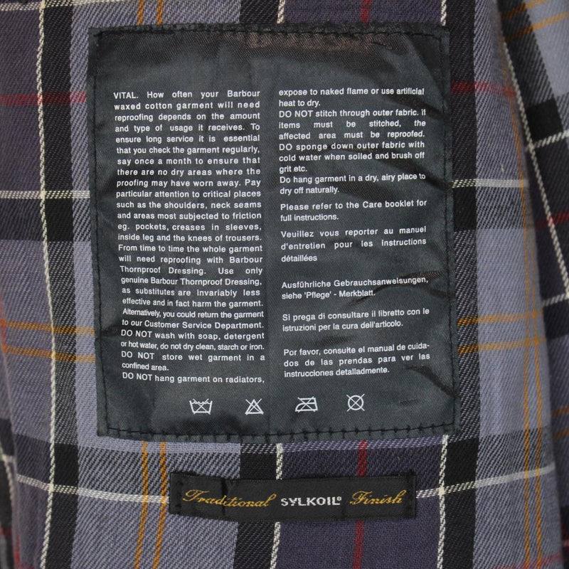 Vintage Barbour Black Wax Flyer Jacket