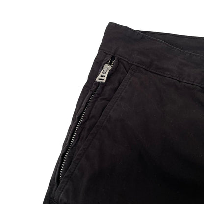 Belstaff Black Straight Leg Fit Cotton Trousers