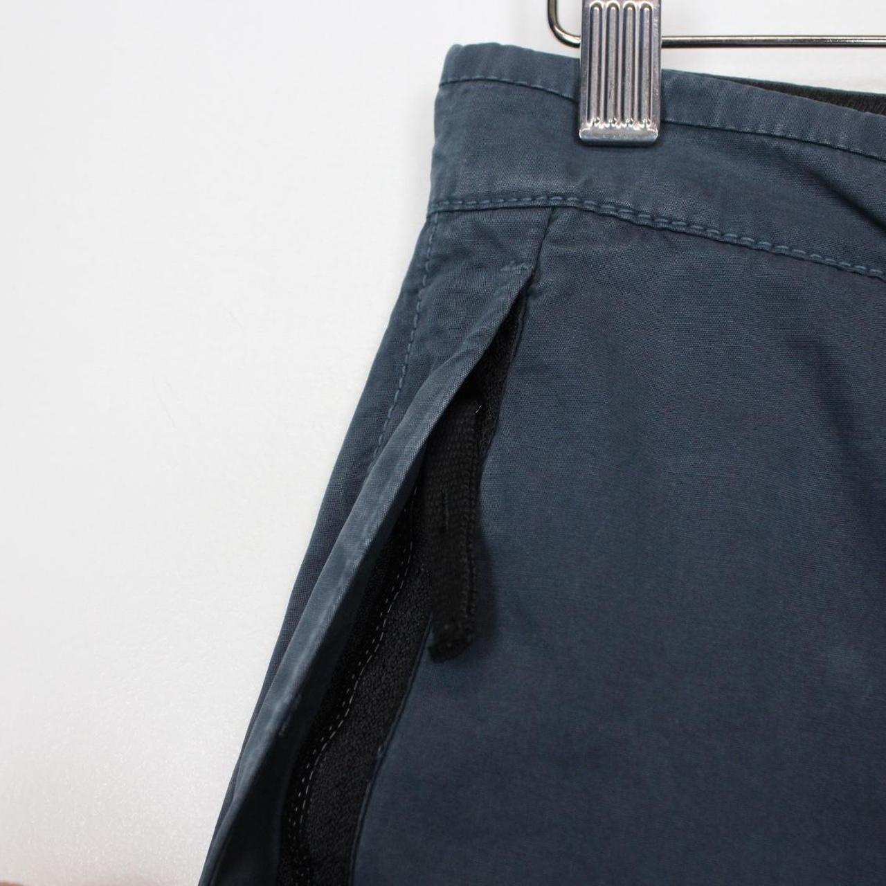 Stone Island Navy Blue Bermuda Cotton Cargo Shorts