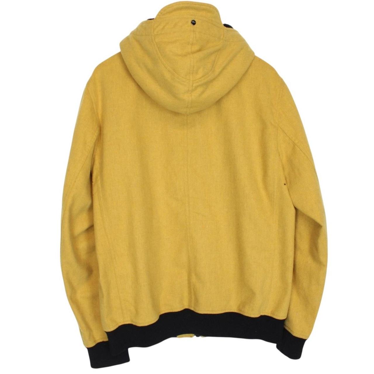 Stone Island AW 2014 Yellow Melange Wool Poly Hooded Jacket