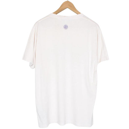 Stone Island SS 2022 White Short Sleeve Logo Print T-Shirt