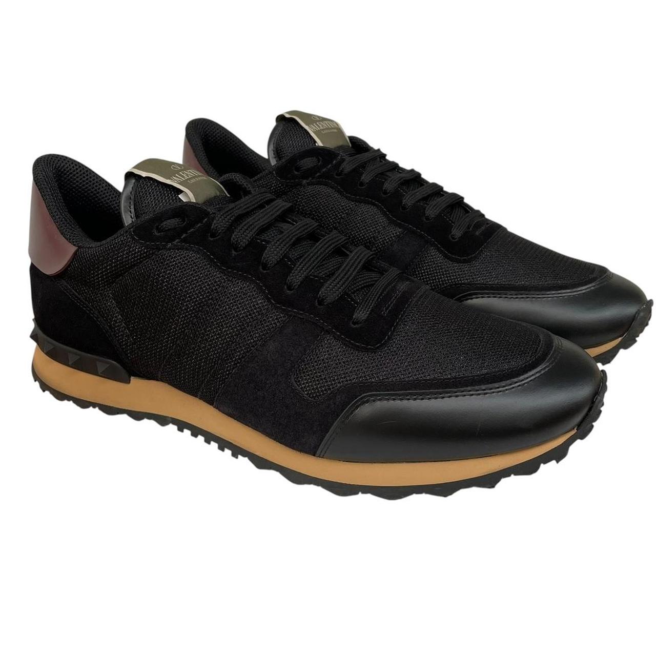 Valentino Garavani Rockrunner Black Suede, Leather and Mesh Trainers